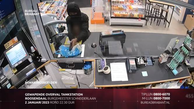 Overvaller laadde zijn pistool vlak voor caissière van tankstation Roosendaal, daders nog spoorloos