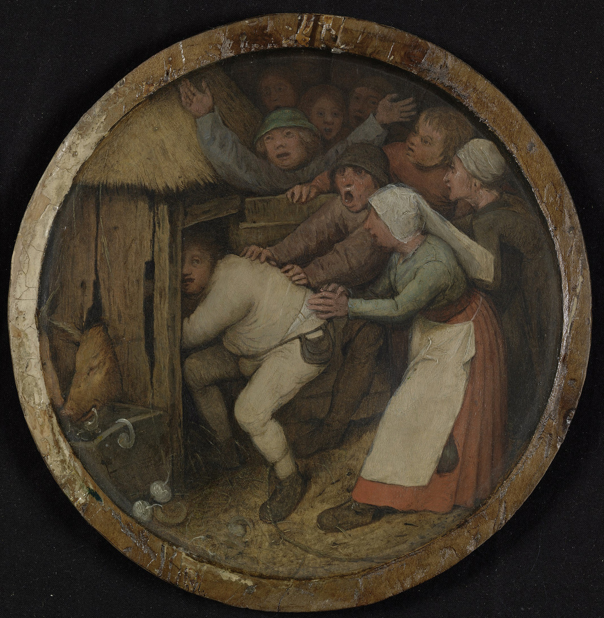 Wie een varken is, moet in 't kot, door Pieter Bruegel. Beeld © Museum Boijmans Van Beuningen