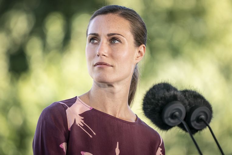 De Finse premier Sanna Marin. Beeld ANP / EPA