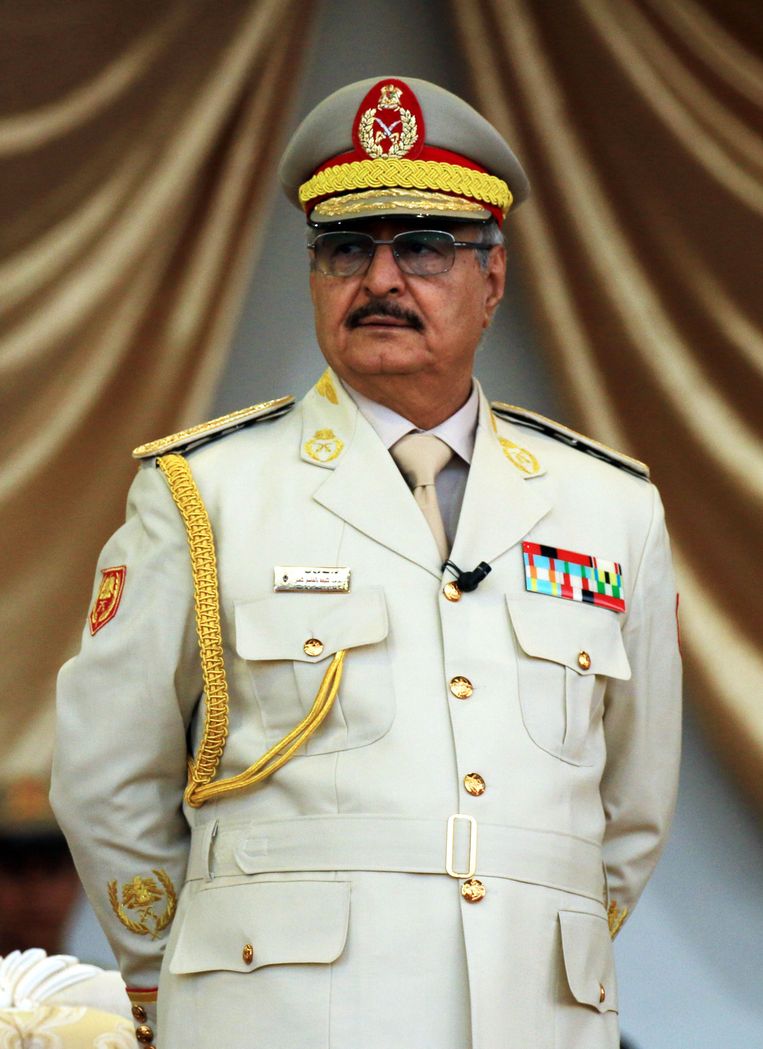 Generaal Khalifa Haftar Beeld AFP
