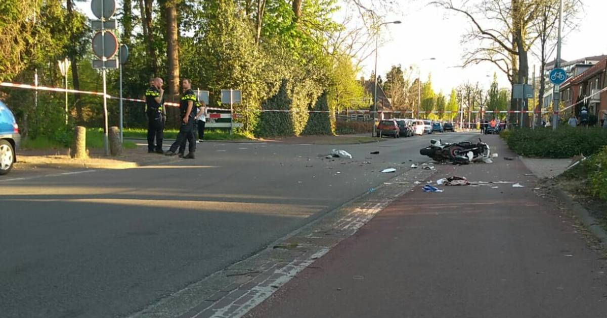 Motorrijder ernstig gewond bij ongeval in Enschede.