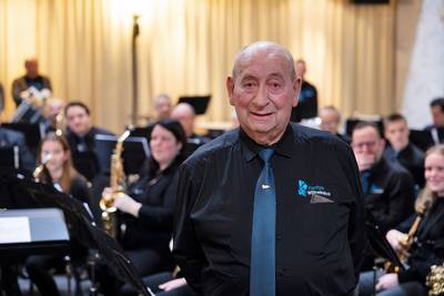 Begonnen als jongste en nu de oudste muzikant, Frans van de Pas 75 jaar bij Fanfare Wilhelmina