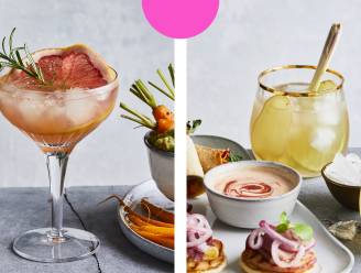 Apero time! Foodie Sonja Peeters maakt 3 originele cocktails en bijpassende hapjes waarmee je gegarandeerd indruk zal maken