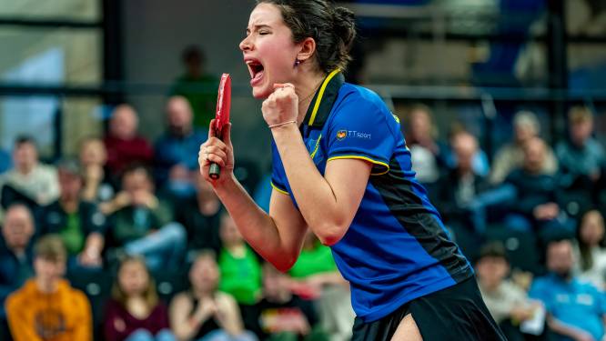 Emine Ernst uit Lochem kan ook onder druk tafeltennistitel grijpen: ‘Twee weken voor NK al zenuwachtig’