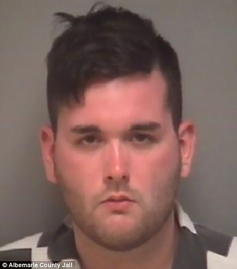James Alex Fields, de 20-jarige blanke nationalist met neonazisympathieën die Heather Heyer doodreed en nog negen anderen verwondde waaronder vijf ernstig. Beeld afp