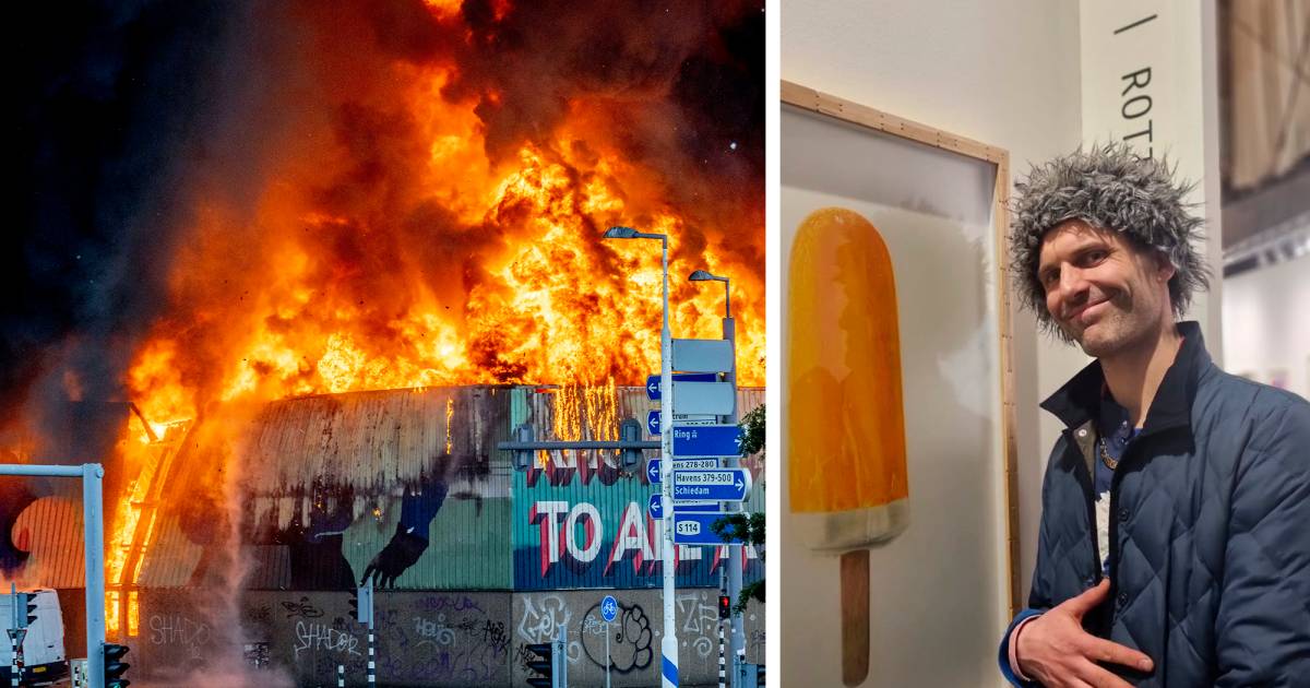 Kunstenaar Ko de Kok uit Lewedorp is door verwoestende brand helft van zijn collectie kwijt