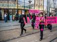 Extinction Rebellion voert actie tijdens opening van nieuwe Primark op de Coolsingel