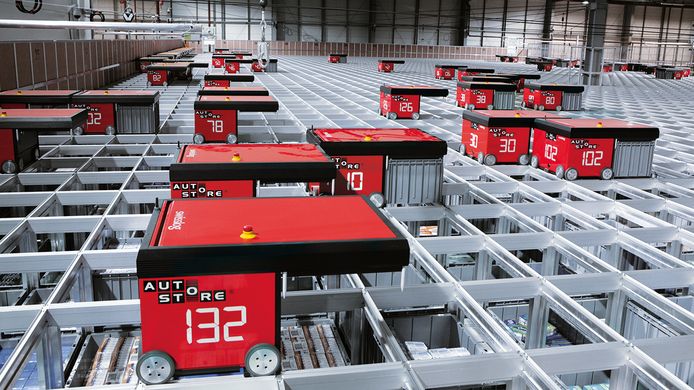 Het gerobotiseerde opslagsysteem dat Versteijnen Logistics in Tilburg gaat gebruiken.