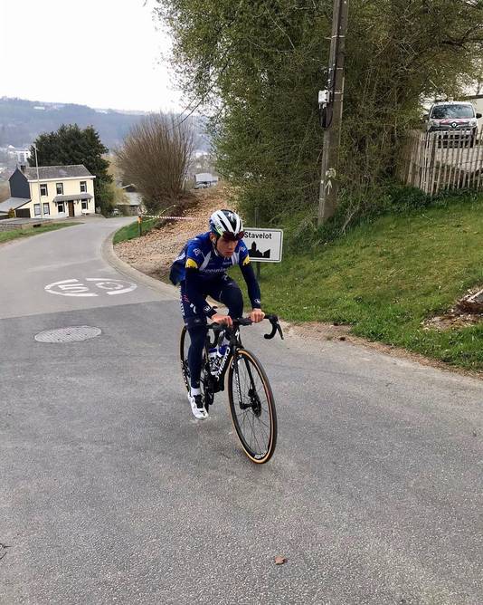 Remco Evenepoel trainde een week voor de Giro nog in Stavelot.