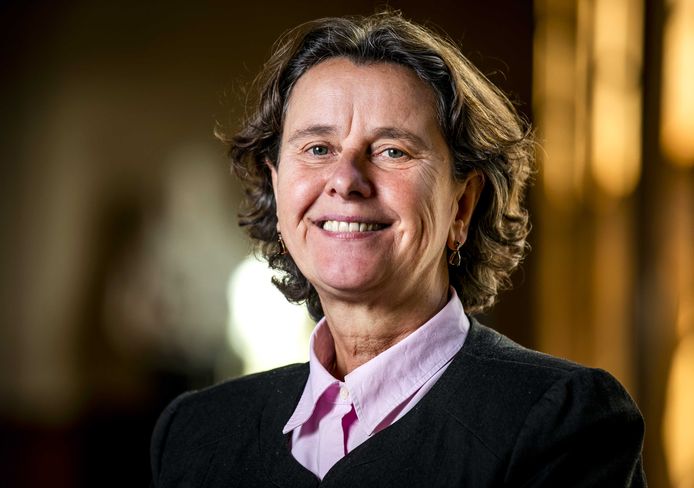 Portret van Marjolein Faber, lijsttrekker voor de Partij voor de Vrijheid (PVV) in de Eerste Kamer.