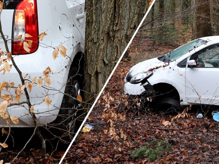 Vrouw gewond na harde botsing tegen boom in Beekbergen