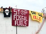 Extinction Rebellion hangt anti-Shell-spandoeken op