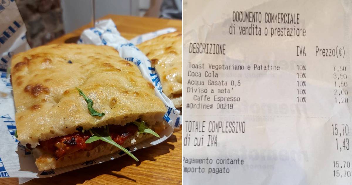 Turisti britannici sbalorditi quando un pub italiano fa pagare 2 euro per aver tagliato a metà il panino: “Mai visto” |  Per viaggiare