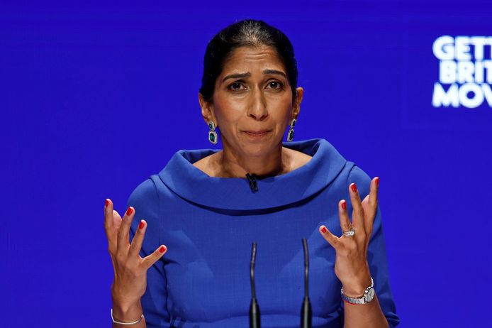 Suella Braverman, de nieuwe Britse minister van Binnenlandse Zaken.