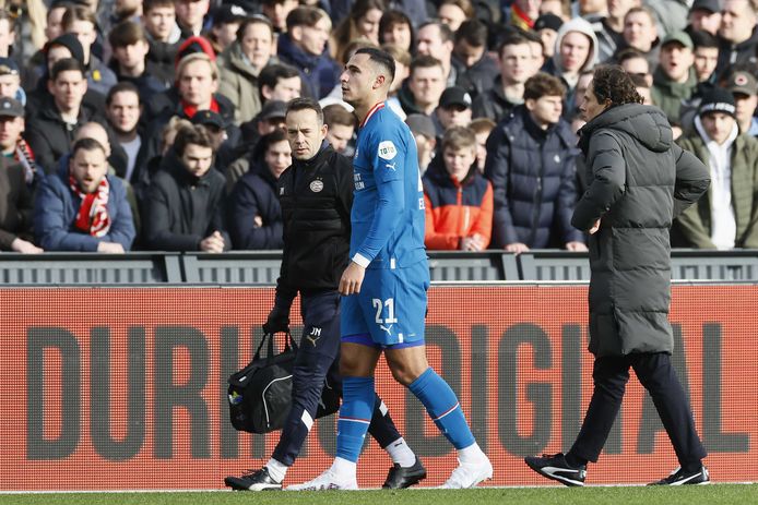 El Ghazi viel zondagmiddag uit met een blessure.