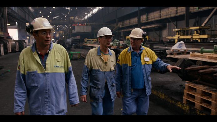 Medewerkers van Tata Steel, fragment uit de documentaire Staal.