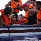 Kind van één jaar bereikt zonder ouders per boot Italiaans eiland Lampedusa