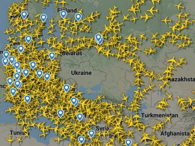 Flightradar overbelast: iedereen wil luchtruim Oekraïne en Rusland volgen