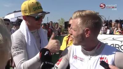 Magnussen tegen Hulkenberg: 'Suck my balls'