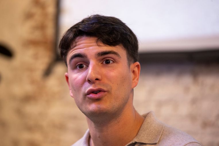 Vooruit-voorzitter Conner Rousseau. Beeld BELGA