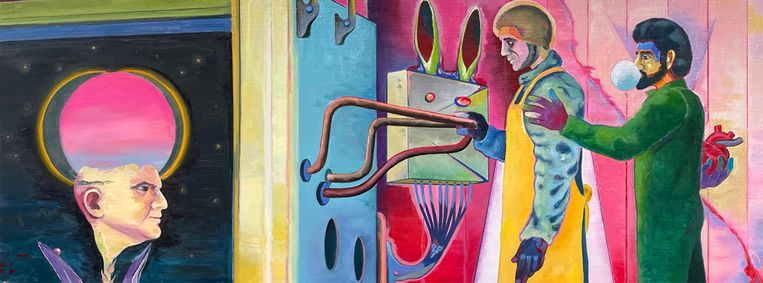 Night Gradually Neutralizing the Machine that Philosophizes Selfishness, 2022 - Basim Magdy Beeld 