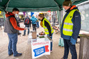 Deelnemers moesten bij de start een negatieve testuitslag overhandigen door een QR code op de telefoon te laten scannen.