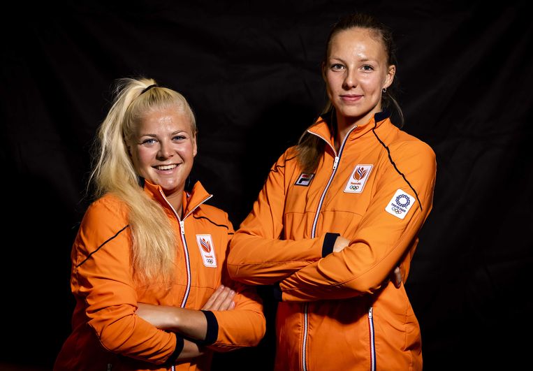 Katja Stam en Raisa Schoon richtten zich op Parijs 2024, maar plaatsten zich onverwachts voor Tokio. Beeld ANP / Remko de Waal