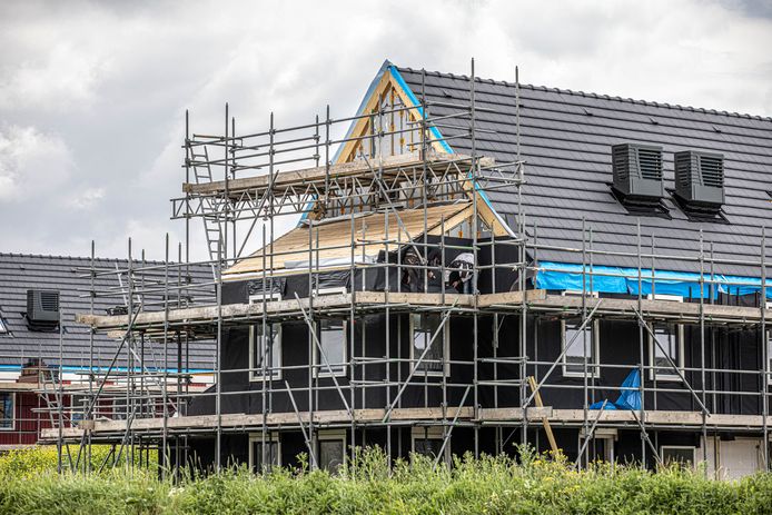Woningbouw in de Zwolse wijk Stadshagen.
