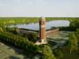 Zicht vanaf Oosterhoutseweg op knooppunt Hooipolder