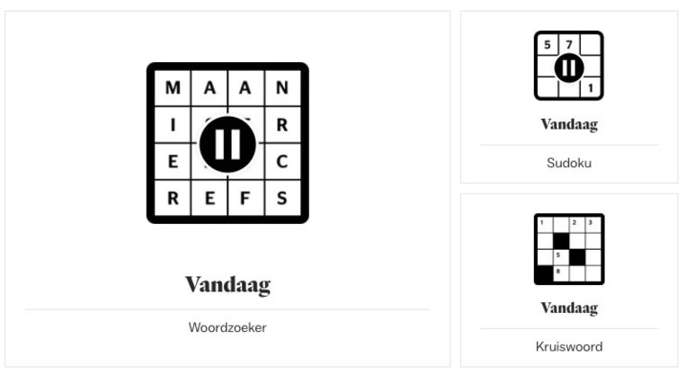 slaap vergelijking Ambient Van sudoku tot kruiswoord: speel de puzzels uit de krant nu ook online