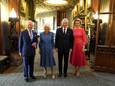 Le roi Philippe et la reine Mathilde en compagnie du roi Charles et de la reine Camilla au château de Windsor.