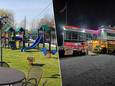 De Kille speeltuin. Rechts: Route 46 in Oudenaarde.