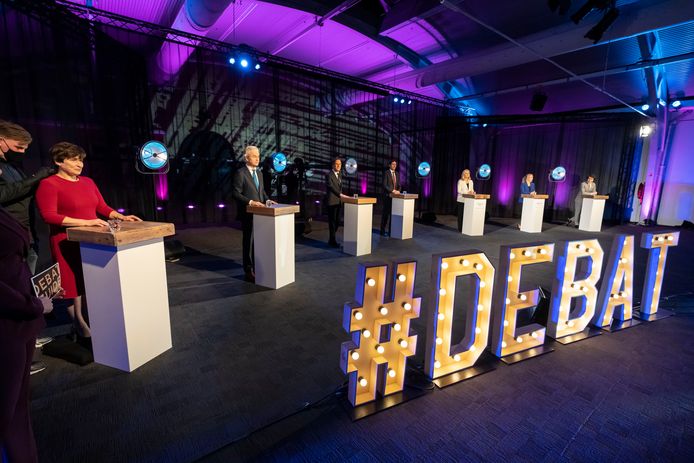Nederland,  Den Bosch, verkiezingsdebat voor de landelike verkiezingen in de Brabanthallen