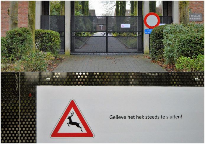 De poort van de begraafplaats blijft voortaan gesloten