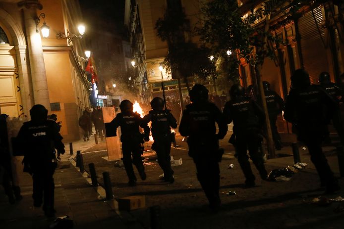 Clashes in Madrid.