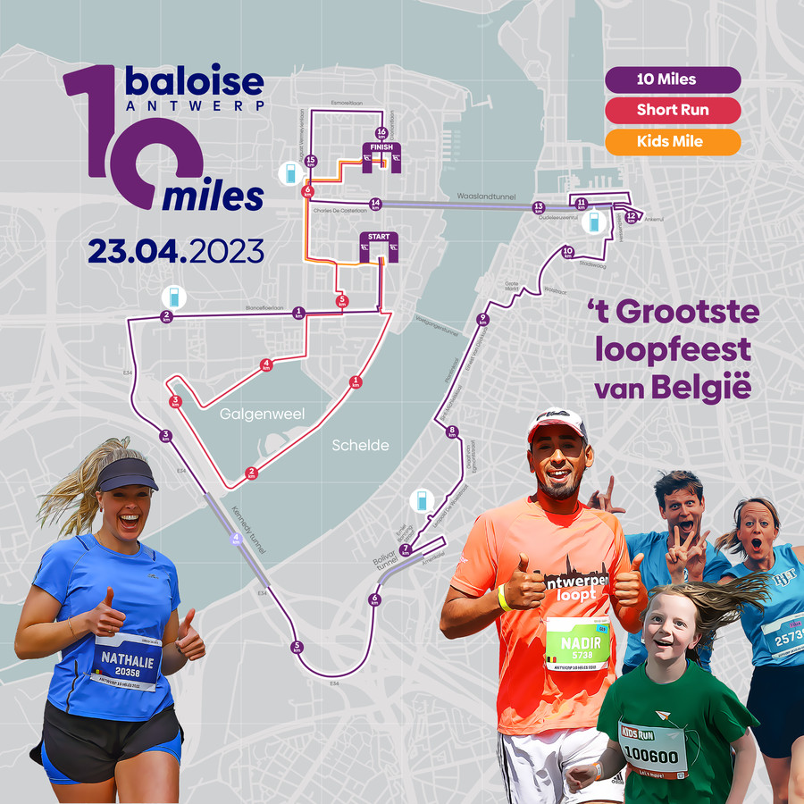 Een nieuw parcours en meer inschrijvingen dan ooit zo verloopt de 37ste editie van de Antwerp