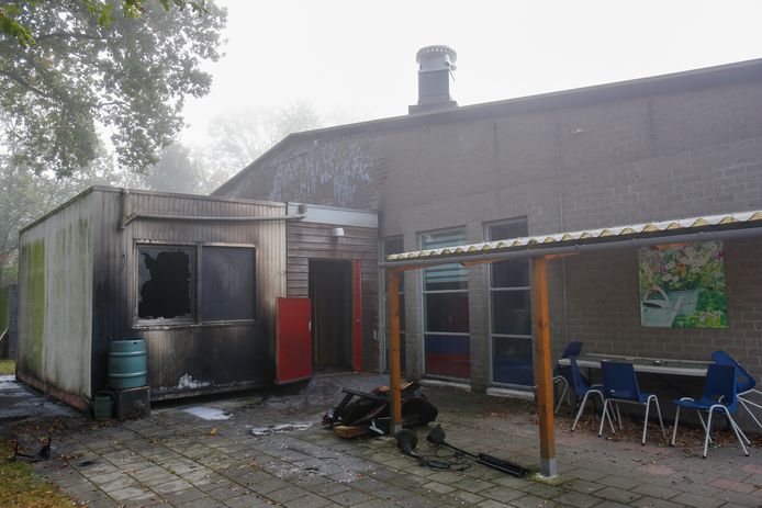 Buurtcentrum De Hoeksteen aan de Gerretsonlaan in Eindhoven liep forse brandschade  op.