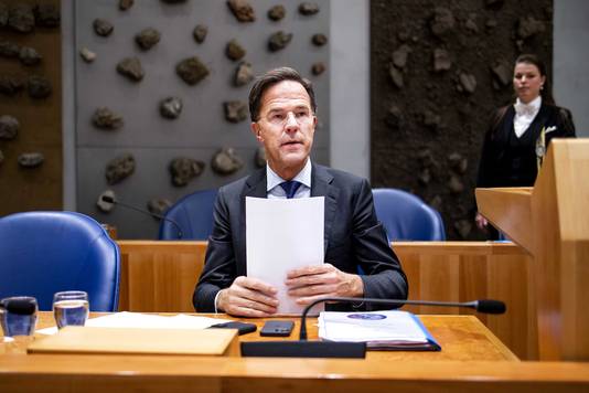 Demissionair minister-president Mark Rutte 