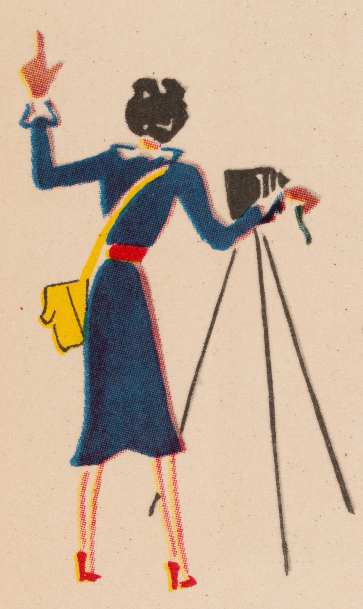 Een tekening van Ellen Thorbecke gemaakt door Friedrich Schiff op de titelpagina van Shanghai (1941). Beeld Friedrich Schiff / Nederlands Fotomuseum