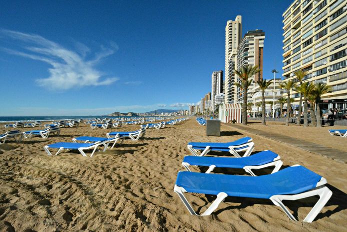Une plage de Benidorm, en Espagne.