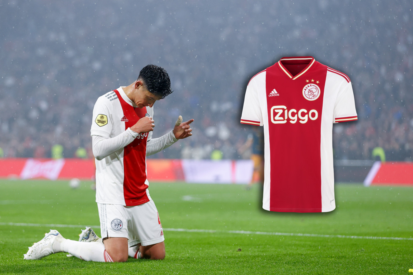 Ajax presenteert nieuw thuisshirt met gouden accenten | Foto AD.nl