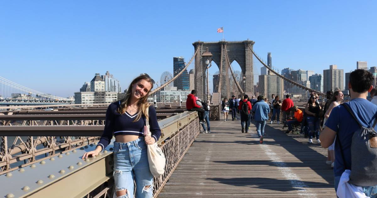 Apeldoornse volleybalster Stéphanie Lankhorst (20) op avontuur in The Big Apple