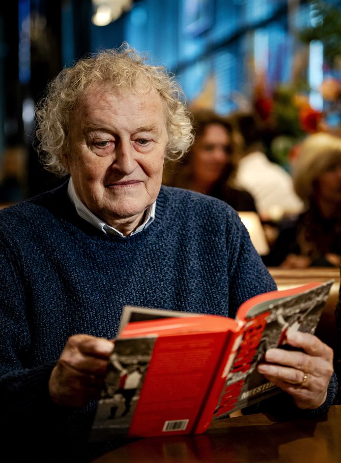 Wim Jansen tijdens de presentatie van zijn biografie, vorig jaar.