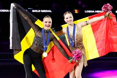 Loena Hendrickx première Belge championne d’Europe de patinage artistique, Nina Pinzarrone en bronze