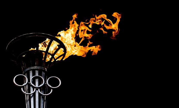 De olympische vlam.