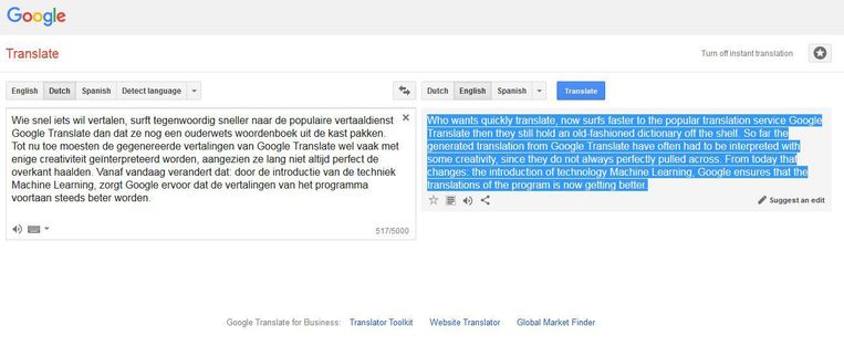 google verbetert vertaalservice voor