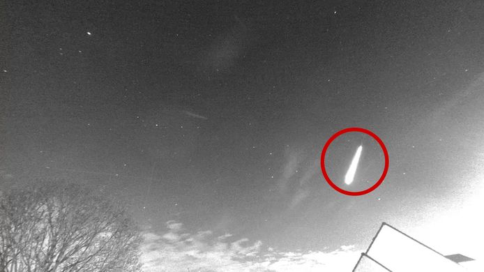 Meteoor verlicht hemel boven België en Nederland
