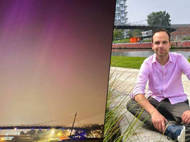 Noorderlicht tot in Kortrijk te zien: “Machtig spektakel van lichtjes boven de Leie”