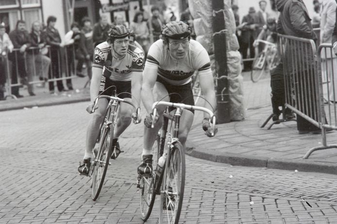 Jan Raas op kop tijdens de eerste editie van de Profronde in 1980.