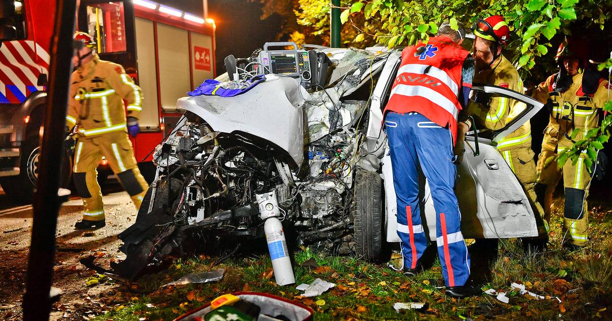 Man (23) zwaargewond nadat hij macht over stuur verliest en tegen boom botst in Westerhoven - Eindho